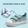 imageHarvest Land Toddler Kids Canvas Sneakers for Boys and Girls  Casual Walking Shoes with Double HookandLoop Straps NonSlip Lightweight Trainers for Baby ampamp Little KidsBlue