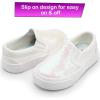 imageKids Shoes Toddlers Canvas Sneakers Slipon Comfortable Light Weight Causal Running Tennis Shoes for Boys GirlsGlitterwhite