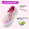 imageKids Shoes Toddlers Canvas Sneakers Slipon Comfortable Light Weight Causal Running Tennis Shoes for Boys GirlsPink Multicoloured
