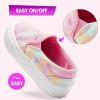 imageKids Shoes Toddlers Canvas Sneakers Slipon Comfortable Light Weight Causal Running Tennis Shoes for Boys GirlsPink Multicoloured