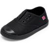 imageKids Shoes Toddlers Canvas Sneakers Slipon Comfortable Light Weight SkinFriendly Causal Running Tennis Shoes for Boys GirlsToddleLittle KidsBig KidsBlackPure
