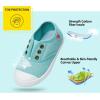 imageKids Shoes Toddlers Canvas Sneakers Slipon Comfortable Light Weight SkinFriendly Causal Running Tennis Shoes for Boys GirlsToddleLittle KidsBig KidsSea Blue