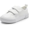 imageHarvest Land Toddler Kids Canvas Sneakers for Boys and Girls  Casual Walking Shoes with Double HookandLoop Straps NonSlip Lightweight Trainers for Baby ampamp Little KidsWhite