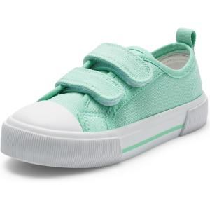 imageHarvest Land Toddler Kids Canvas Sneakers for Boys and Girls  Casual Walking Shoes with Double HookandLoop Straps NonSlip Lightweight Trainers for Baby ampamp Little KidsGreen