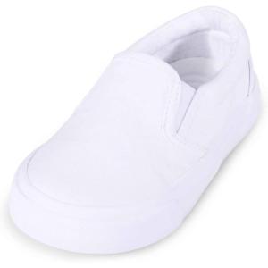 imageKids Shoes Toddlers Canvas Sneakers Slipon Comfortable Light Weight Causal Running Tennis Shoes for Boys GirlsWhiteTwingore