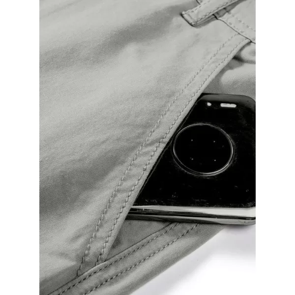 JMIERR Cargo Pants for Men Casual Cotton Relaxed Fit Pants Stretch Elastic Waist Lightweight Work Pants Multi Pockets