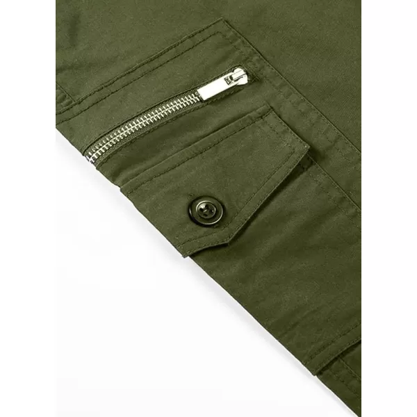 JMIERR Cargo Pants for Men Casual Cotton Relaxed Fit Pants Stretch Elastic Waist Lightweight Work Pants Multi Pockets