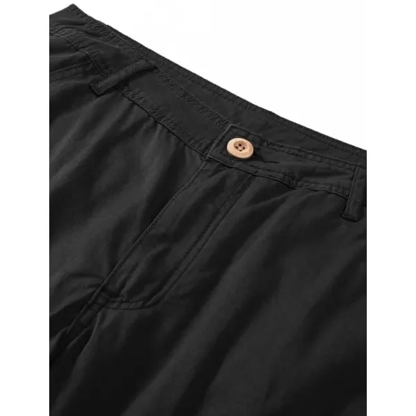 JMIERR Cargo Pants for Men Casual Cotton Relaxed Fit Pants Stretch Elastic Waist Lightweight Work Pants Multi Pockets