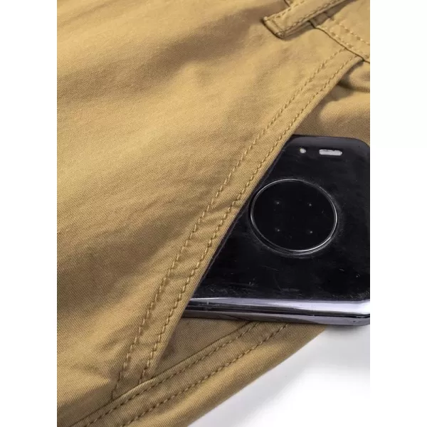JMIERR Cargo Pants for Men Casual Cotton Relaxed Fit Pants Stretch Elastic Waist Lightweight Work Pants Multi Pockets