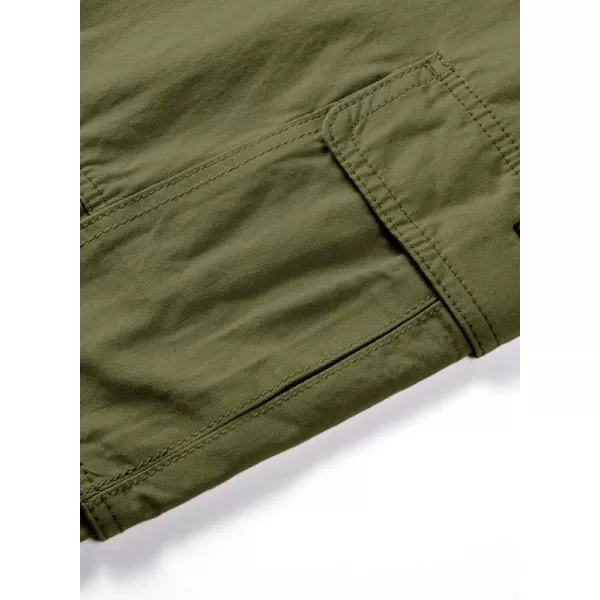 JMIERR Cargo Pants for Men Casual Cotton Relaxed Fit Pants Stretch Elastic Waist Lightweight Work Pants Multi Pockets