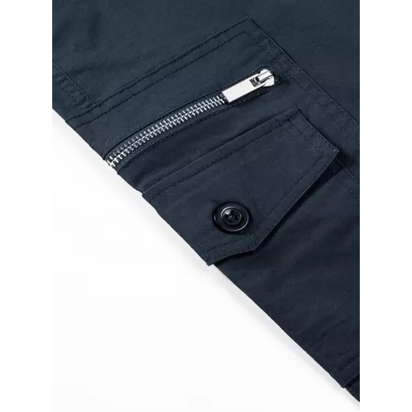 JMIERR Cargo Pants for Men Casual Cotton Relaxed Fit Pants Stretch Elastic Waist Lightweight Work Pants Multi Pockets