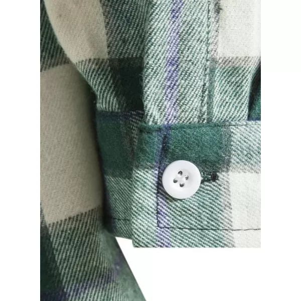JMIERR Flannel Hoodies for Men Casual Button Down PlaidLong Sleeve Lightweight Shirts Jackets