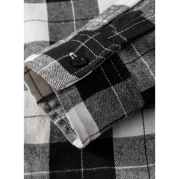 JMIERR Flannel Hoodies for Men Casual Button Down PlaidLong Sleeve Lightweight Shirts Jackets