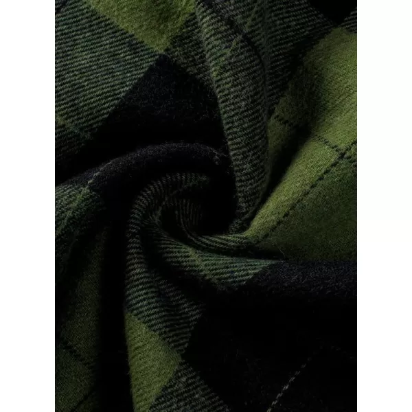JMIERR Flannel Hoodies for Men Casual Button Down PlaidLong Sleeve Lightweight Shirts Jackets
