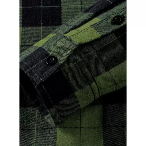 JMIERR Flannel Hoodies for Men Casual Button Down PlaidLong Sleeve Lightweight Shirts Jackets