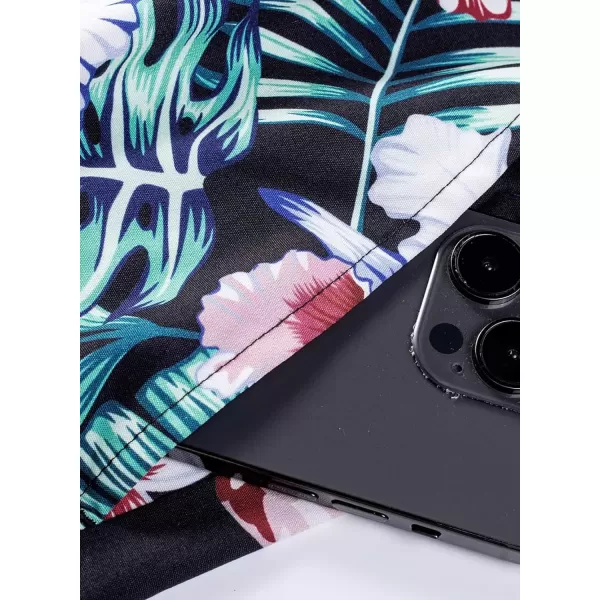 JMIERR Men Hawaiian Matching Set, Casual Summer Beach 2 Piece Outfits Button Down Short Sleeve Shirts and Shorts