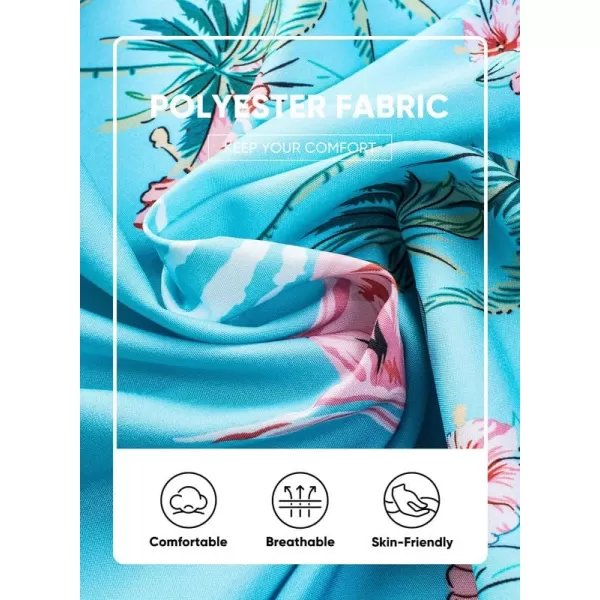 JMIERR Men Hawaiian Matching Set, Casual Summer Beach 2 Piece Outfits Button Down Short Sleeve Shirts and Shorts