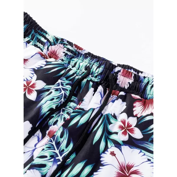 JMIERR Men Hawaiian Matching Set, Casual Summer Beach 2 Piece Outfits Button Down Short Sleeve Shirts and Shorts