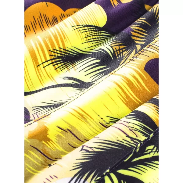 JMIERR Men Hawaiian Matching Set, Casual Summer Beach 2 Piece Outfits Button Down Short Sleeve Shirts and Shorts