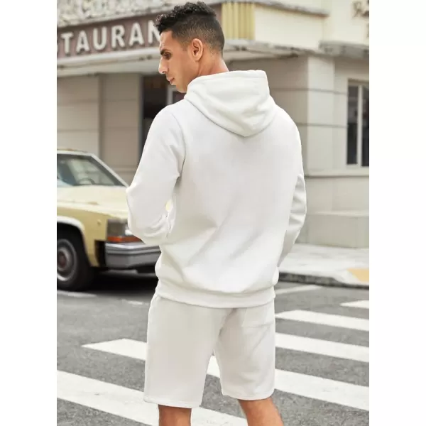 JMIERR Mens 2 Piece Outfits Hoodie Sweatshirt Tracksuit Joggers Shorts Sweatsuit Set with Pockets
