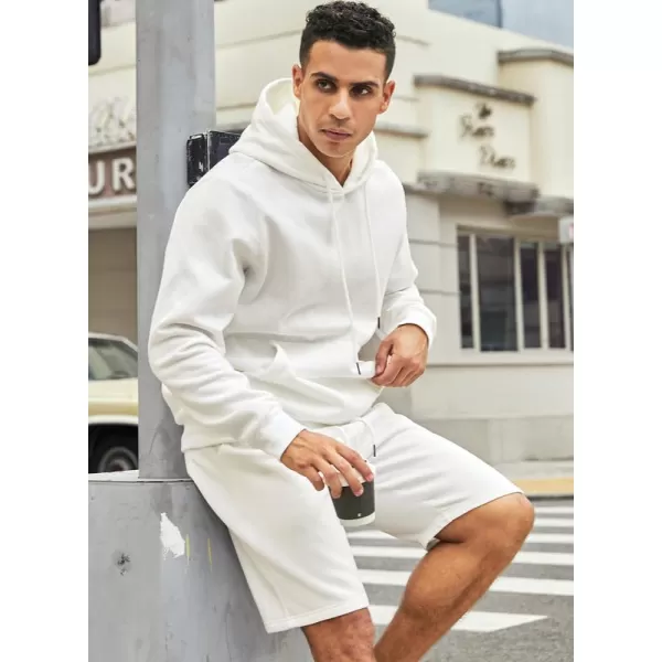 JMIERR Mens 2 Piece Outfits Hoodie Sweatshirt Tracksuit Joggers Shorts Sweatsuit Set with Pockets