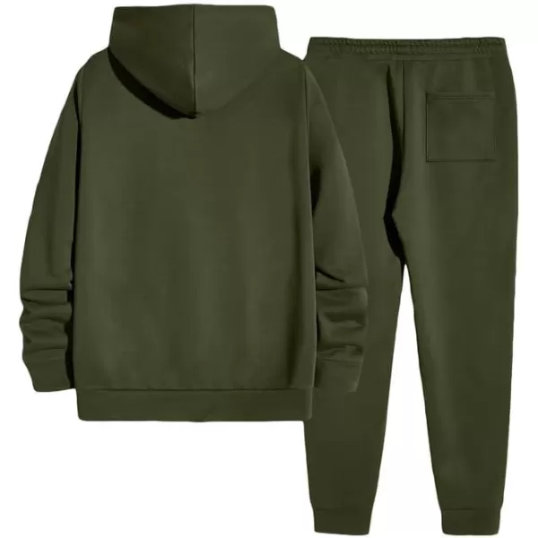JMIERR Men's 2 Piece Outfits Hoodie Sweatshirt Tracksuit &amp; Joggers Sweatpants Sweatsuit Set