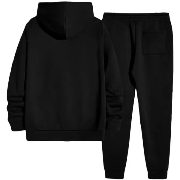 JMIERR Men's 2 Piece Outfits Hoodie Sweatshirt Tracksuit &amp; Joggers Sweatpants Sweatsuit Set