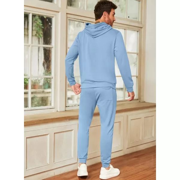 JMIERR Men's 2 Piece Outfits Hoodie Sweatshirt Tracksuit &amp; Joggers Sweatpants Sweatsuit Set
