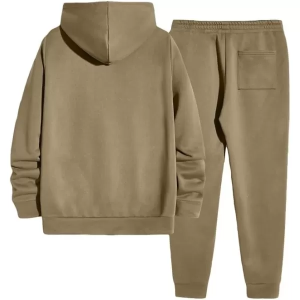 JMIERR Men's 2 Piece Outfits Hoodie Sweatshirt Tracksuit &amp; Joggers Sweatpants Sweatsuit Set