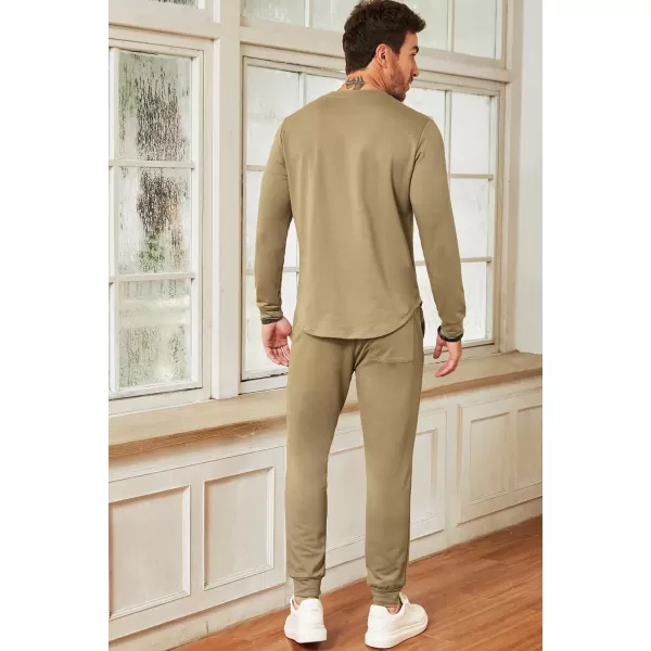JMIERR Men's 2 Piece Outfits Solid Color Cotton Pullover Sweatshirt Tracksuit &amp; Joggers Sweatpants Sweatsuit Set