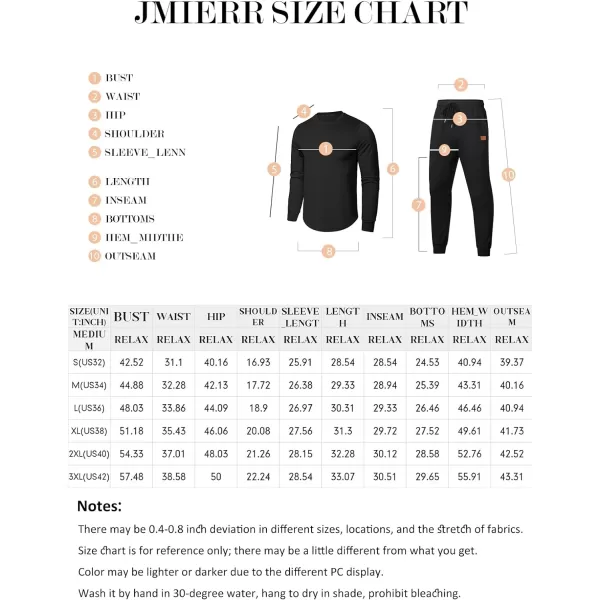 JMIERR Men's 2 Piece Outfits Solid Color Cotton Pullover Sweatshirt Tracksuit &amp; Joggers Sweatpants Sweatsuit Set