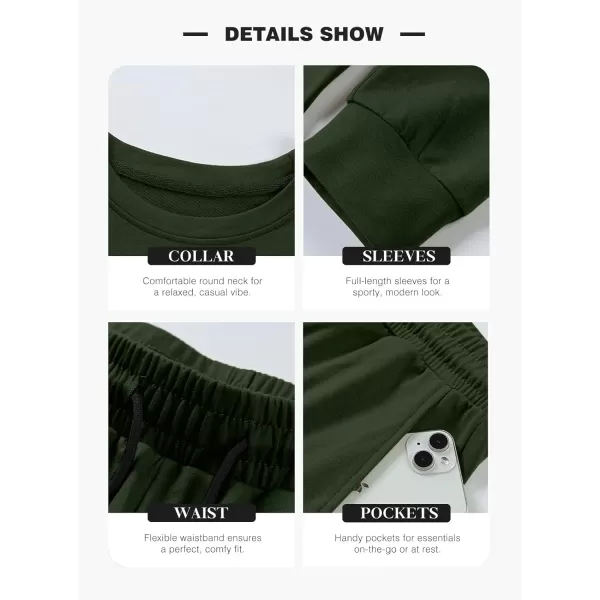 JMIERR Men's 2 Piece Outfits Solid Color Cotton Pullover Sweatshirt Tracksuit &amp; Joggers Sweatpants Sweatsuit Set