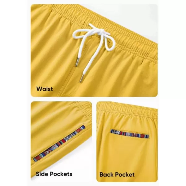 JMIERR Mens 2 in 1 Hybrid Shorts Summer Quick Dry Beach Stretch Waist Running Athletic Gym Short with Compression Liner