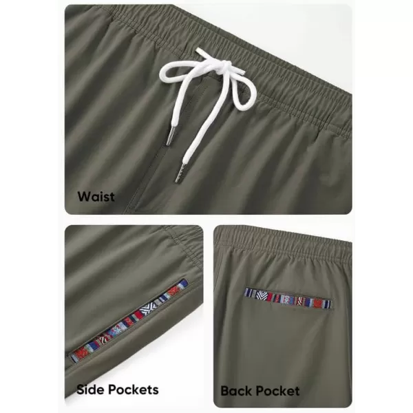 JMIERR Mens 2 in 1 Hybrid Shorts Summer Quick Dry Beach Stretch Waist Running Athletic Gym Short with Compression Liner