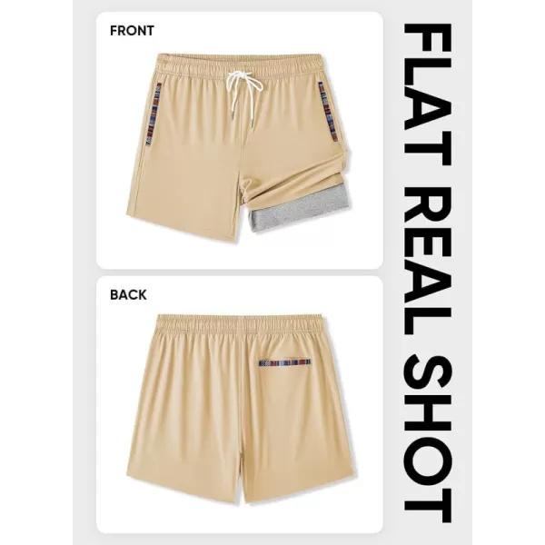 JMIERR Mens 2 in 1 Hybrid Shorts Summer Quick Dry Beach Stretch Waist Running Athletic Gym Short with Compression Liner