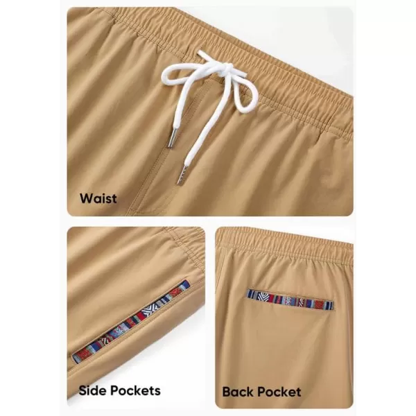 JMIERR Mens 2 in 1 Hybrid Shorts Summer Quick Dry Beach Stretch Waist Running Athletic Gym Short with Compression Liner