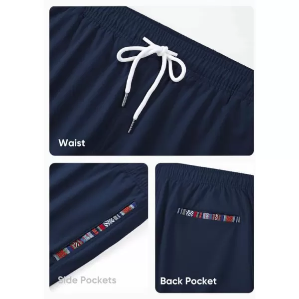 JMIERR Mens 2 in 1 Hybrid Shorts Summer Quick Dry Beach Stretch Waist Running Athletic Gym Short with Compression Liner
