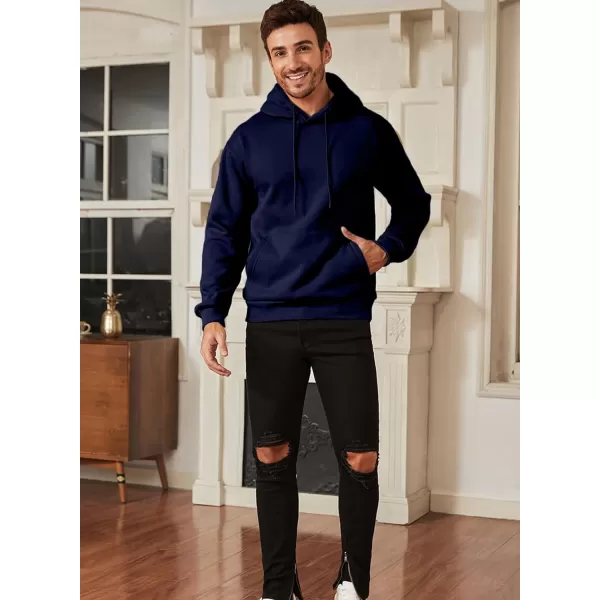 JMIERR Mens 2024 Casual Cotton Hooded Collar Drawstring Hoodies Pullover Sweatshirts Casual Long Sleeve Shirts