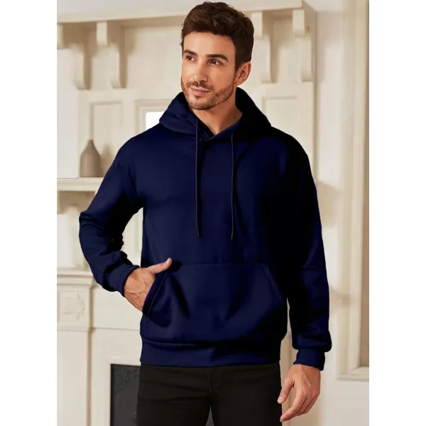 JMIERR Mens 2024 Casual Cotton Hooded Collar Drawstring Hoodies Pullover Sweatshirts Casual Long Sleeve Shirts