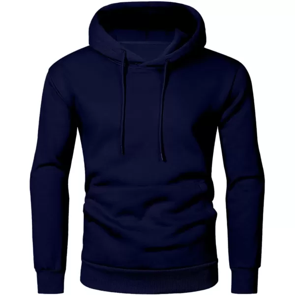JMIERR Mens 2024 Casual Cotton Hooded Collar Drawstring Hoodies Pullover Sweatshirts Casual Long Sleeve Shirts