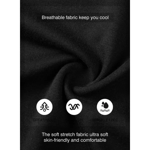 JMIERR Mens 3 Pack Cotton Hipster Hip Hop Longline Crewneck T-Shirt