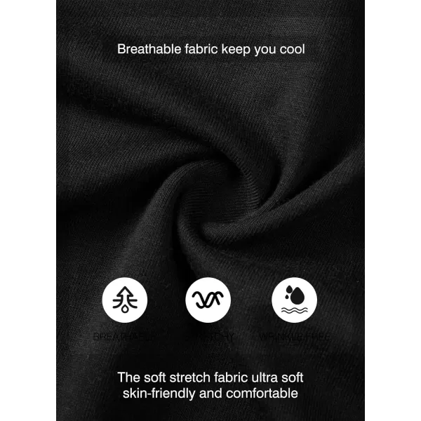JMIERR Mens 3 Pack Cotton Hipster Hip Hop Longline Crewneck T-Shirt