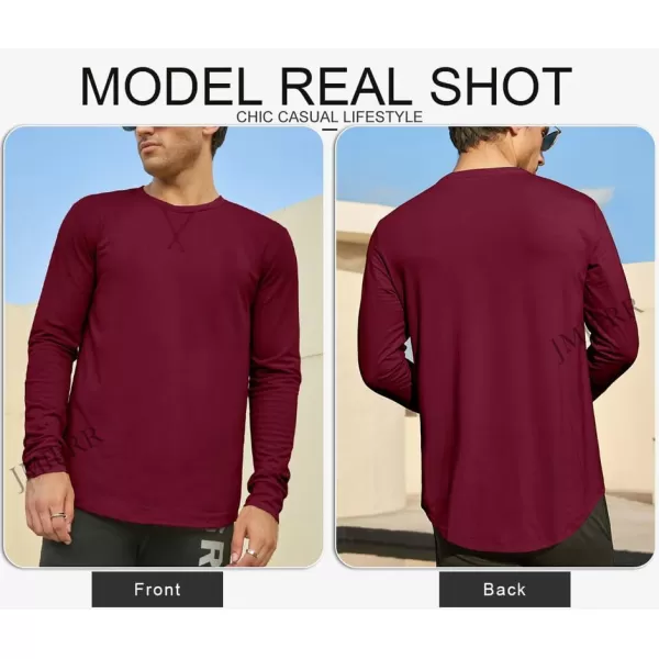 JMIERR Mens 3 Pack Cotton Hipster Hip Hop Longline Crewneck T-Shirt