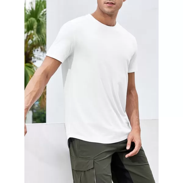 JMIERR Mens 3 Pack Cotton Hipster Hip Hop Longline Crewneck T-Shirt