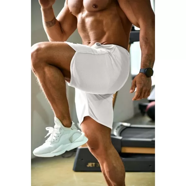 JMIERR Mens Athletic Shorts Casual Elastic Waist Drawstring Stretch Short Waffle Beach Running Shorts Workout Sweat Gym Short