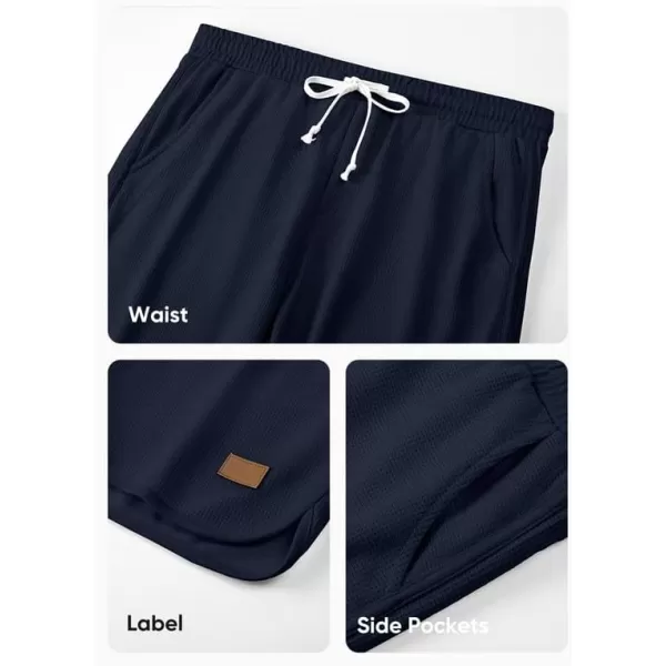 JMIERR Mens Athletic Shorts Casual Elastic Waist Drawstring Stretch Short Waffle Beach Running Shorts Workout Sweat Gym Short