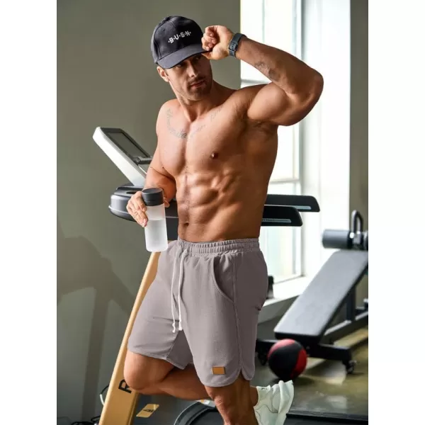 JMIERR Mens Athletic Shorts Casual Elastic Waist Drawstring Stretch Short Waffle Beach Running Shorts Workout Sweat Gym Short