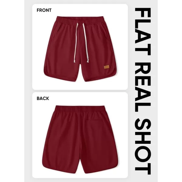 JMIERR Mens Athletic Shorts Casual Elastic Waist Drawstring Stretch Short Waffle Beach Running Shorts Workout Sweat Gym Short