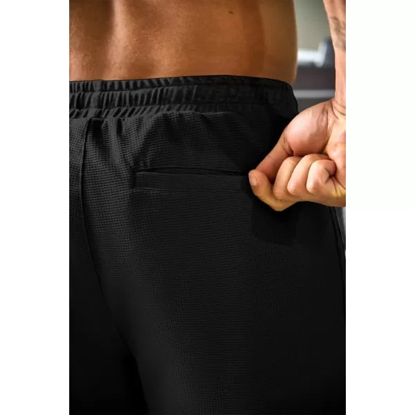 JMIERR Mens Athletic Shorts Casual Elastic Waist Drawstring Stretch Short Waffle Beach Running Shorts Workout Sweat Gym Short