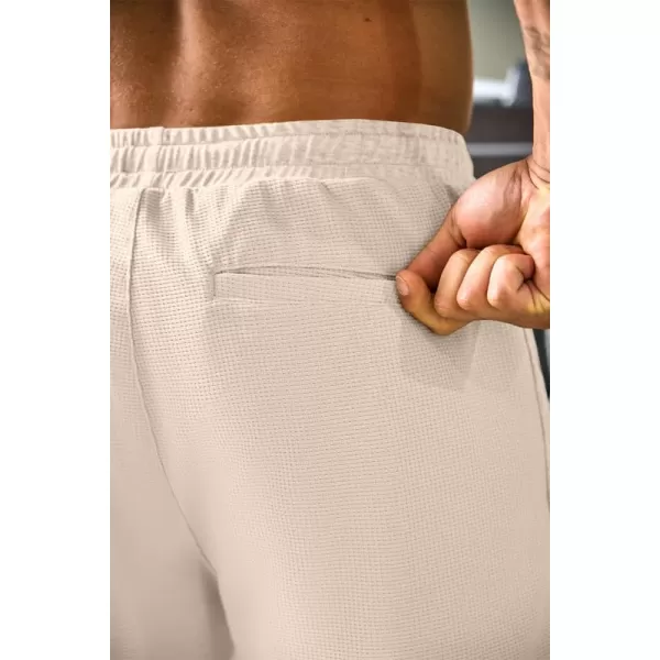 JMIERR Mens Athletic Shorts Casual Elastic Waist Drawstring Stretch Short Waffle Beach Running Shorts Workout Sweat Gym Short